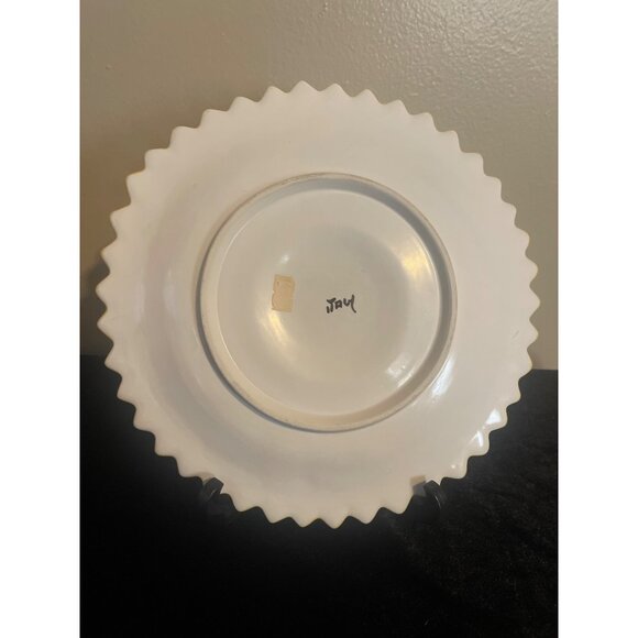 Sunflower Ceramic Decorative Plate Made In ITALY Serving Pottery 10" Diameter - Picture 9 of 11